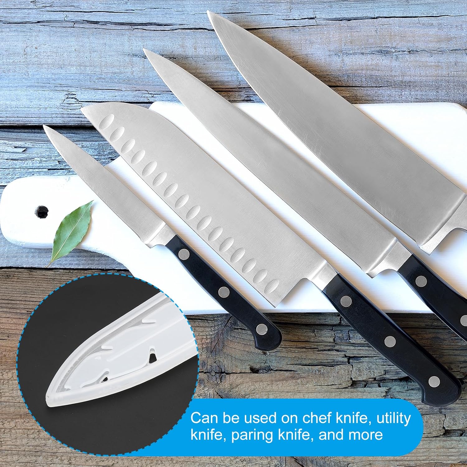 Premium Set of 4 Transparent Knife Sheaths for 6-Inch Ceramic Knives
