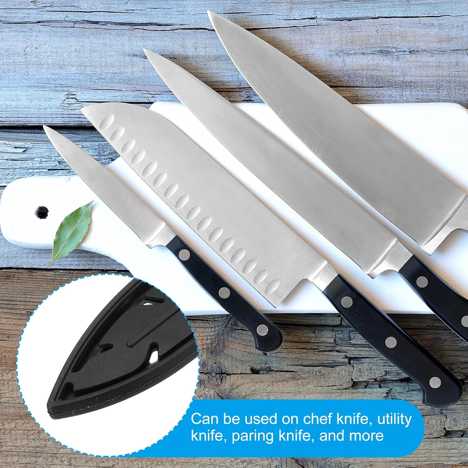 2-Piece Set of Durable PP Knife Sheaths for 6 Ceramic Knives