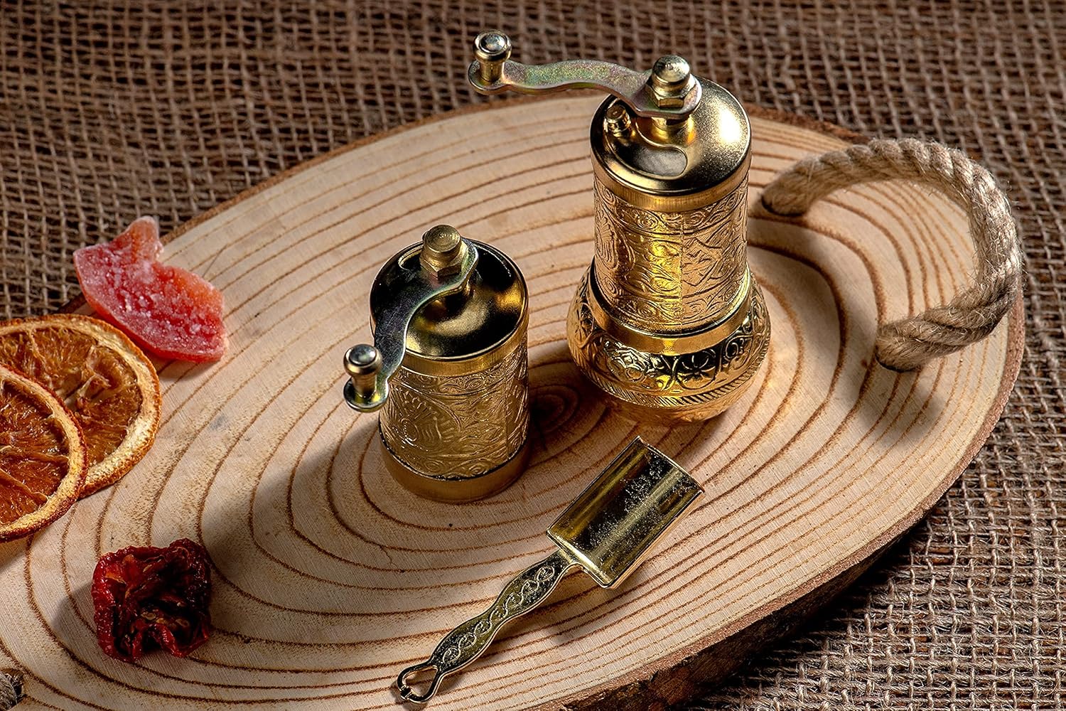 Versatile Manual Pepper Grinder with Crank Handle for Home Kitchen