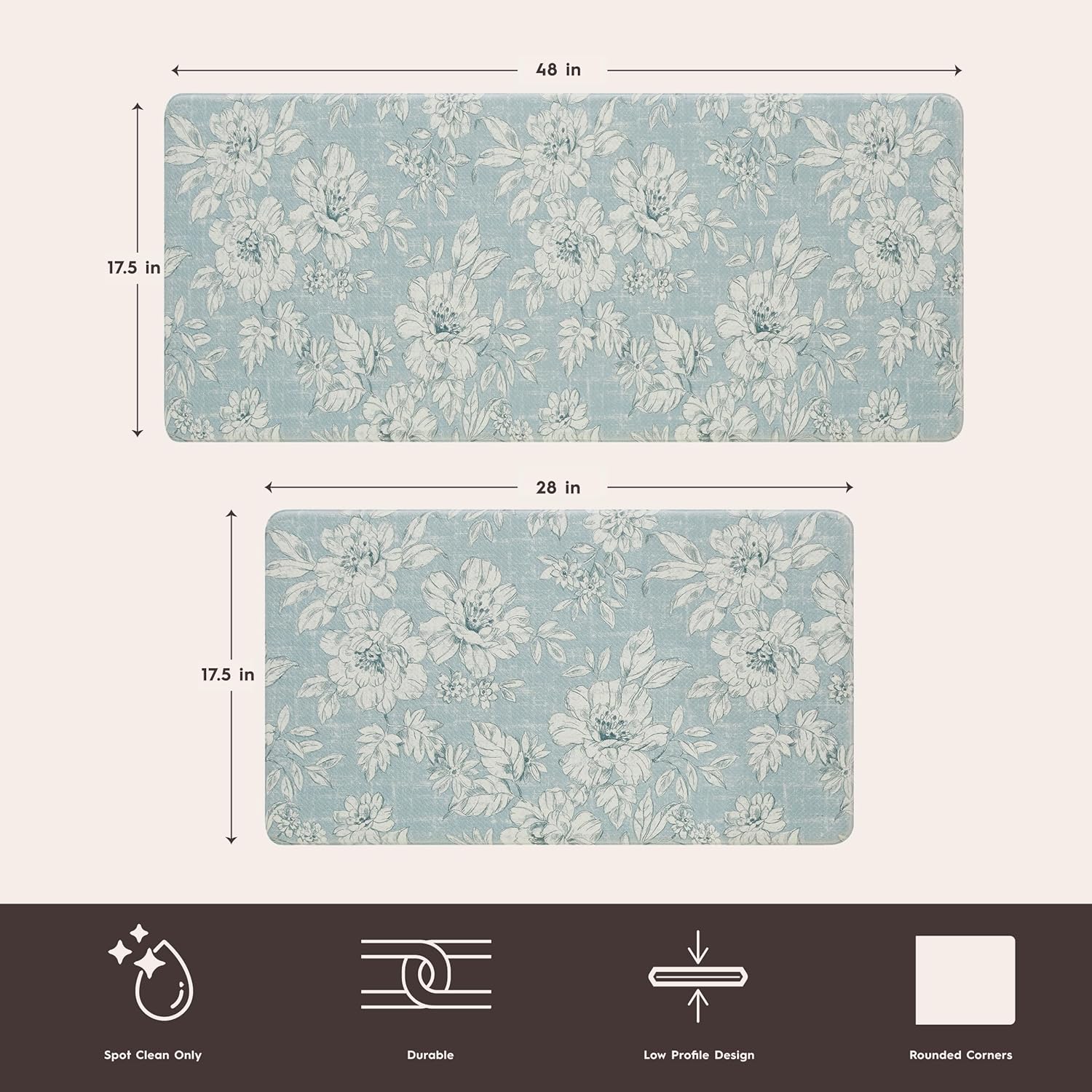 Laura Ashley Anti-Fatigue Kitchen Mat
